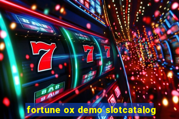 fortune ox demo slotcatalog